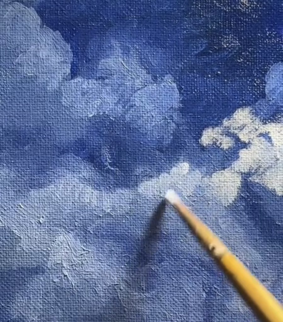 How to paint clouds