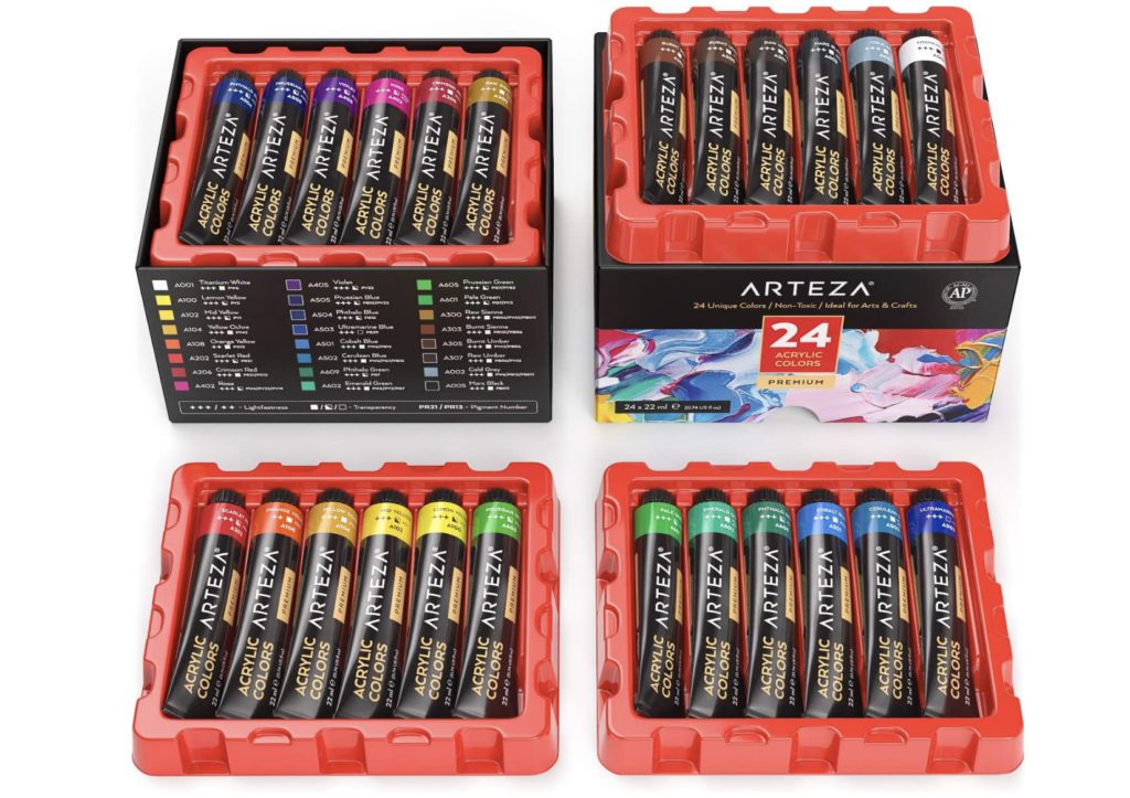 Arteza acrylic painting set