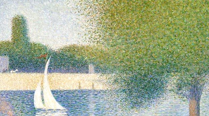 A Sunday Afternoon on the Island of La Grande Jatte Close up types of art