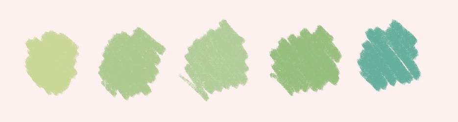 Mint green light spring color palette