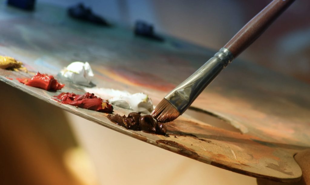 Oil painting material for beginners