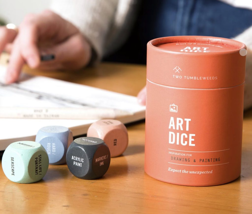 Art dice to get for a friend during the holidays as a Christmas present for your girlfriend 