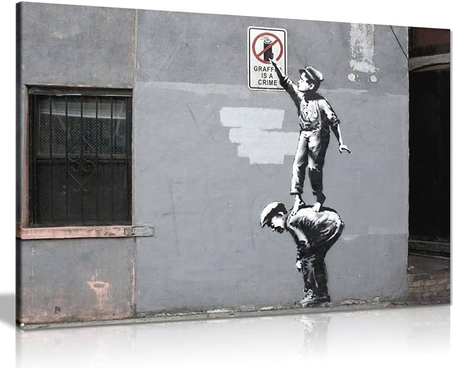 Graffiti is a crime Banksy 