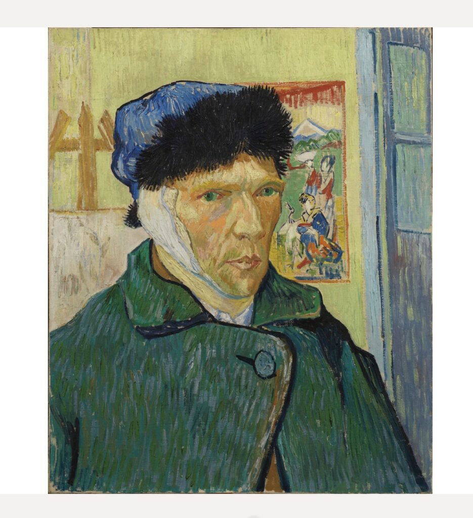 Vincent Van Gogh with the bandaged ear